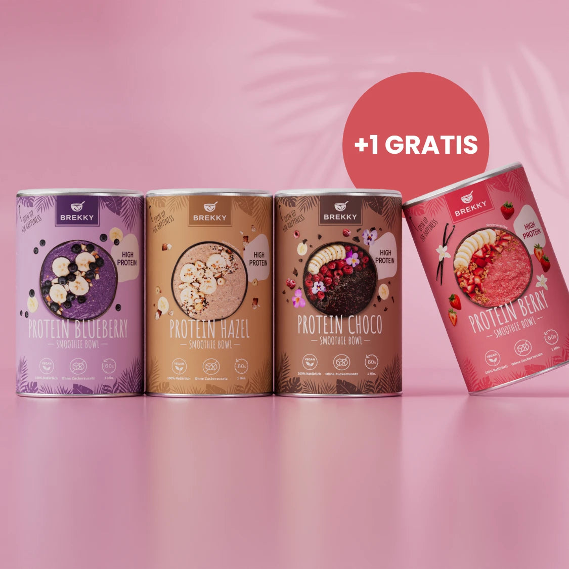 4 für 3 High Protein Smoothie Bowl Birthday Sale Probierpaket