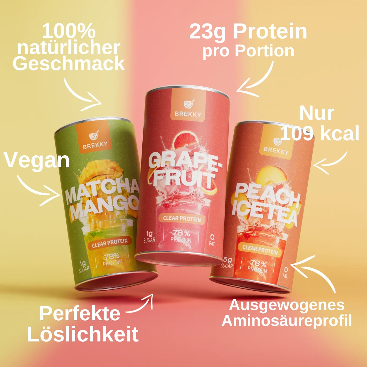 3 für 2 Veganes Premium Clear Protein - Birthday Probierpaket