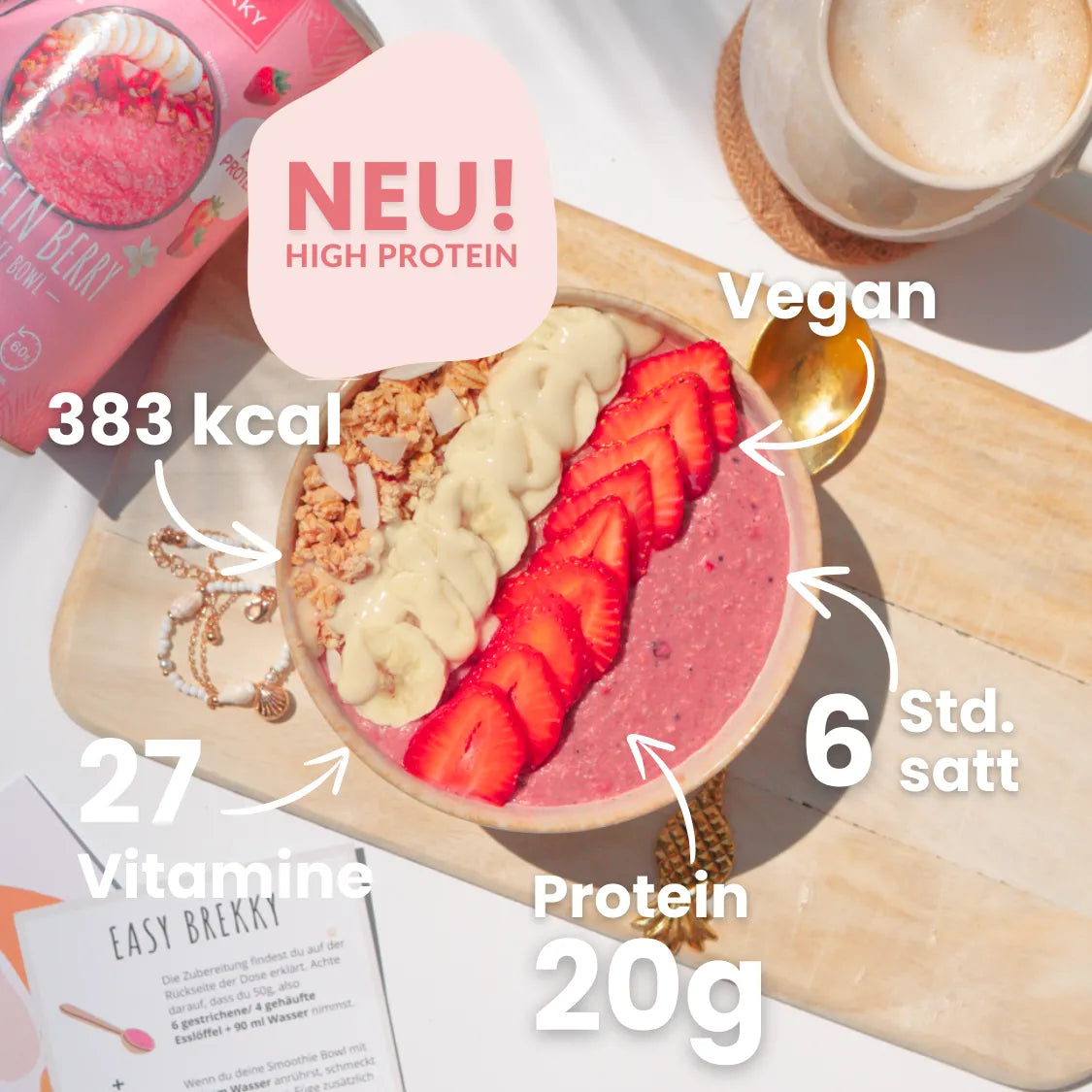 Protein Erdbeere Vanille