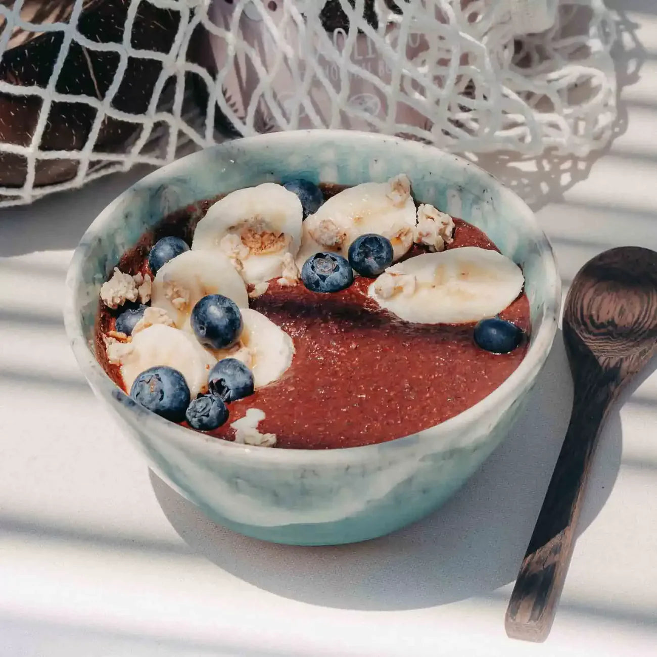 Smoothie Bowl Kakaolicious Angerichtet