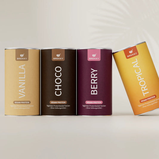 4 für 3 Veganes Premium Proteinpulver - Sommer Probierpaket