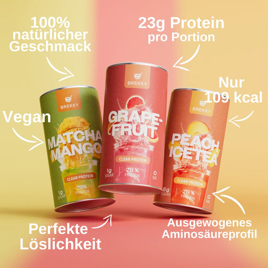 3 für 2 Veganes Premium Clear Protein - Birthday Probierpaket
