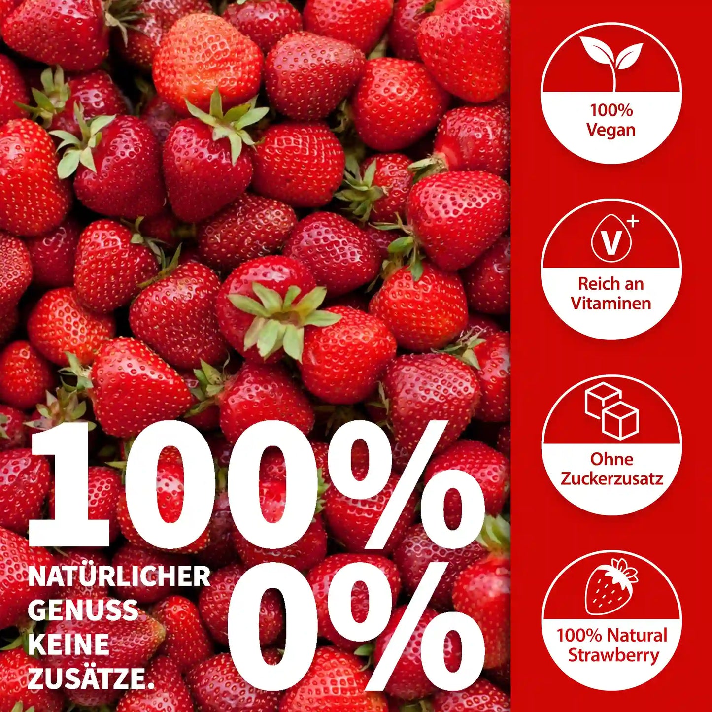 Gefriergetrocknete Erdbeeren